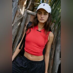 NWOT Free People Movement Powerwalk Tank-Electric Sunset